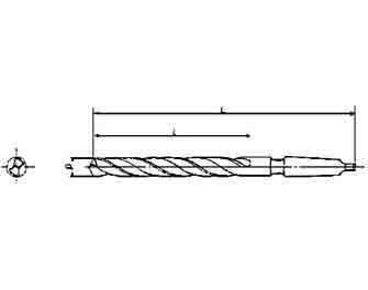IMPA手冊 編號630461莫式錐柄長麻花鉆頭(圖1)