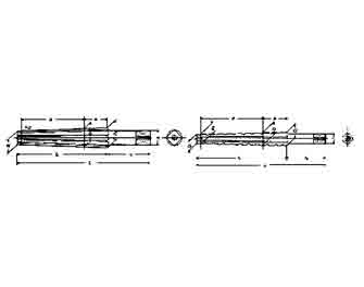IMPA手冊 編號630911莫式錐柄直槽鉸刀(圖1) IMPA手冊 編號630911莫式錐柄直槽鉸刀(圖1)