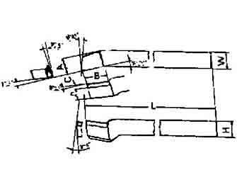 IMPA手冊 編號63302915型（左/右）高速鋼頭車刀(圖1)