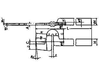 IMPA手冊 編號63304732型高速鋼頭彈性切割車刀(圖1)