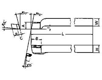 IMPA手冊 編號63301213型（左/右）高速鋼頭車刀(圖1)