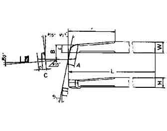IMPA手冊 編號63305941型光車車刀(圖1)