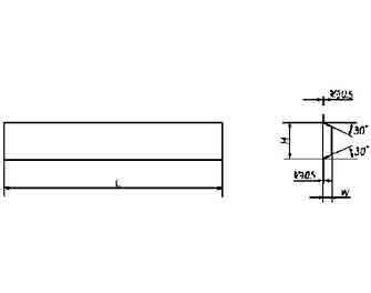 IMPA手冊 編號6326535型切斷車刀(圖1)