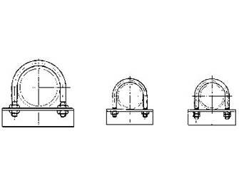 IMPA手冊 編號696715船舶鋼管U型螺栓(圖1)