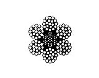 IMPA手冊 編號2129626x WS(26)IWRC鍍鋅鋼絲繩(圖1)