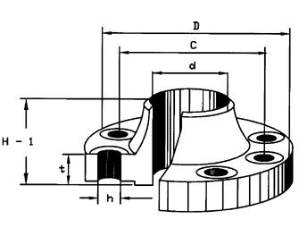 IMPA手冊 編號735726帶脖法蘭(圖1)