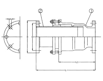 IMPA手冊(cè) 編號(hào)735097盤根式膨脹接頭(圖1)