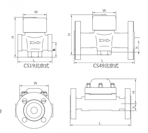CS49H圓盤式蒸汽疏水閥外形結構圖 CS49H圓盤式蒸汽疏水閥(圖3)