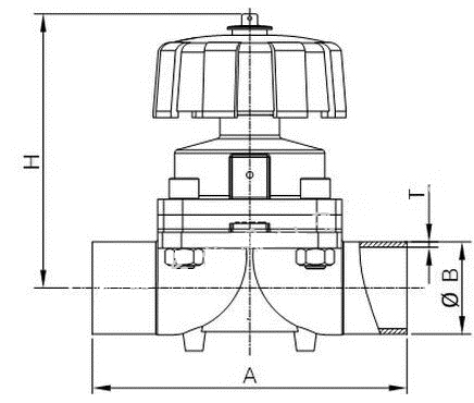 G61F衛生級焊接隔膜閥(圖1)
