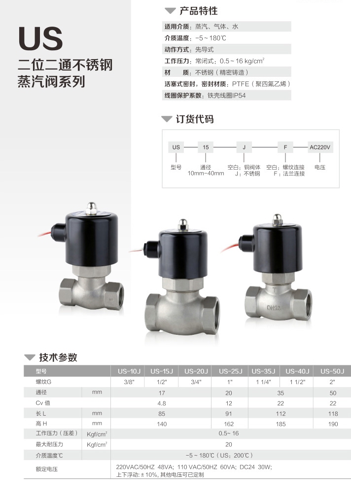 US先導式蒸汽電磁閥(圖2)