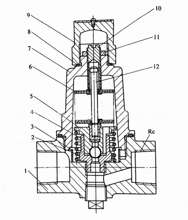 CS18H脈沖式熱動力疏水閥外形結構圖 CS18H脈沖式熱動力疏水閥(圖1)