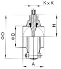 D81X衛生級卡箍式蝶閥(圖3)