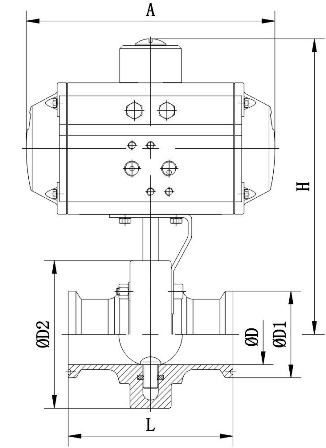 D681X衛(wèi)生級氣動(dòng)蝶閥(圖1)