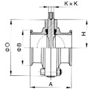 D81X衛生級卡箍式蝶閥(圖4)