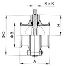 D81X衛生級卡箍式蝶閥(圖2)