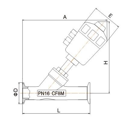 JF2000衛生級氣動角座閥(圖1)